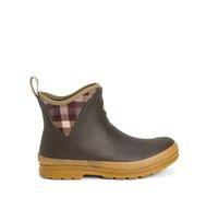 Muck Boots Bottines de pluie Originals Ankle Femme Marron/Plaid/Gum 38 EU