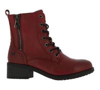 Bottines Femme - Mustang - BOTTINES ZIPP - Rouge - Simili Cuir - Fermeture Lacets et Zip 37