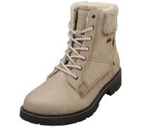 Bottines Femme Mustang Ivoire Style Zip Bas Talon - 38 EU