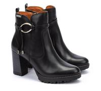 Bottines femme noires Connelly - Pikolinos - Talon aiguille 9cm - Cuir - Fermeture zip 40