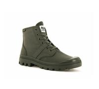 Bottines femme Palladium Pallabrousse - olive night - Textile - Lacets - Haute 37,5