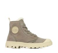 Bottines femme PALLADIUM Pampa Hi Zip Wl - Nubuck doublé en laine - Brown-m - 37 37
