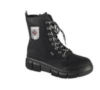 Bottines Femme - Rieker - Noir - Cuir synthétique - Talon plat - Hauteur moyenne 41