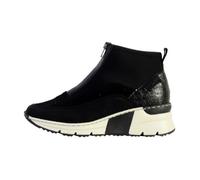 Bottines Femme Rieker Wildebuk Noir - Talon Compensé 4,5cm 40