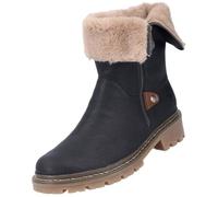 Bottines Femme Rieker Y9582-00 Noir - Fermeture Zip - Hauteur Moyenne - Style Urbain 39