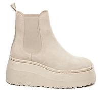 Bottines femme - Steve Madden - Pegasus - Beige Suede - Talon Compensé 6,5 cm 41