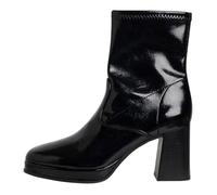Bottines Femme - Tamaris 2537941 - Talon Large - Fermeture à Zip - Vernis Noir 39