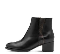 Bottines femme - TAMARIS - à talon zippé - Cuir - Noir - Confort et style 37