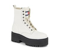 Bottines Femme - Tommy Jeans - BOOT ZIP UP - Cuir - Fermeture Zip - Blanc 39