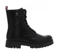 Bottines Femme - TOMMY JEANS - Talon décroché bas - Noir - Fermeture Zip 36