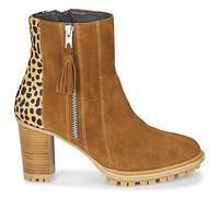Bottines femmes Philippe Morvan LOKS V1 VELOURS CAMEL/LEOP Marron 40