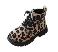 Bottines Fille Bottes Hiver Automne Chaussures Marche Enfant Mode École | Zip Lateral Lacets Fleur Dentelle Semelle Crantee Antiderapante Chaud Confortable Quotidien Soiree Cadeau Chelsea Uni
