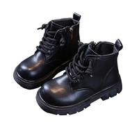 Bottines Fille Bottes Hiver Automne Chaussures Marche Enfant Mode École | Zip Lateral Lacets Fleur Dentelle Semelle Crantee Antiderapante Chaud Confortable Quotidien Soiree Cadeau Chelsea Uni
