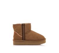 Bottines filles synthétique sans fermeture- ouverts brown 32