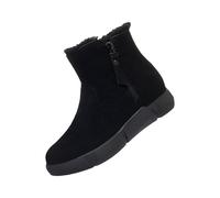 Bottines Fourrées Femme Bottes De Neige Hiver Doublure Polaire Durable RandonnéE Imperméable Bottines Semelle AntidéRapant Chaussures Mousse A MéMoire Chaussures ExtéRieur (Black, 37)