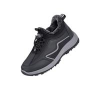 Bottines Fourrées Femme Doublure Chaude Impermeable Bottines Confortables Antidérapante Mollet Large Chaussures Chaude Repousse La Neige Fondue À Enfiler botte de neige femme imperméable Le noir 35