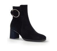 Bottines Gabor BLACK CASUAL CLOSED BOOTIES - Femme - Noir - Cuir - Talon plat - Tige moyenne 38
