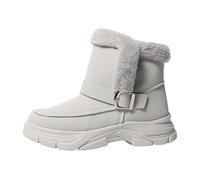 Bottines Hiver Femme Fourrées Doublure Polaire Chaude Bottines Hiver Fourrées avec Doublure Polaire Chaude, Confortables pour Froid, Ville et Voyage