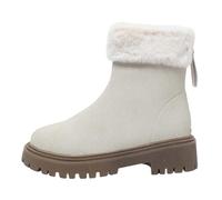 Bottines Hiver Femme Imperméables Doublure Fourrure Bottines Hiver Imperméables avec Doublure Fourrure, Protection Thermique pour Neige, Ville et Promenades
