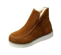 Bottines Hiver Femme Imperméables Fourrées Antidérapantes Bottines Hiver Imperméables et Fourrées avec Semelle Antidérapante, Protection pour Ville, Marche et Saison Froide