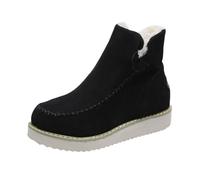 Bottines Hiver Femme Imperméables Fourrées Antidérapantes Bottines Hiver Imperméables et Fourrées avec Semelle Antidérapante, Protection pour Ville, Marche et Saison Froide