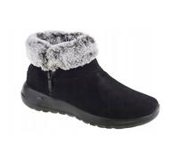 Bottines Hiver Suède Femmes Skechers Noires 38,5 EU - Confort et Élégance Imperméables 38 1/2