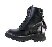 KAPORAL Femme REVEUSE Chaussures Ville Bottines/Boots, Noir/Leopard, 37 EU