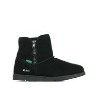 Boots fourrées cuir fille Aldiza noir 32