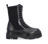 Bottines Liu Jo SF2171 TX218 22222 Noir Chaussures Femme - Cuir - Talon Plat - Zip 36