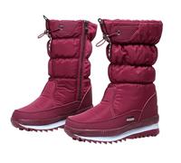 Bottines -mollet isolées et imperméables,Bottes de neige pour femme | Chaussures d'hiver pour femmes,Bottes pour dames, bottes d'hiver confortables pour la pêche, la randonnée, l'équitation et la cour