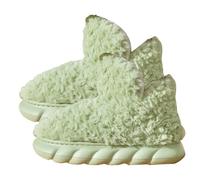 Bottines molletonnées de couleur unie pour femme en peluche douce d'hiver en mousse à mémoire de forme pour femme Bottes chaudes en peau de mouton