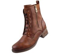 Bottines - MUSTANG - 1229522/307 - Marron - Talon carré 4 cm - Fermeture éclair décorative 39