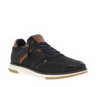 Bottines - MUSTANG - Bleu - Cuir - Zip - Plat 46