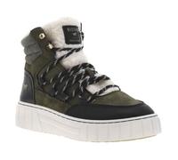 Bottines - MUSTANG - Kaki - Compensé bas - Talon 3 cm - Intérieur fourré 36