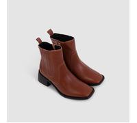BOTTINES NAPLES EN CUIR COGNAC 38