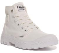Bottines Palladium Chrome À Lacets Pour Hommes En Blanc Mono EU 41-46