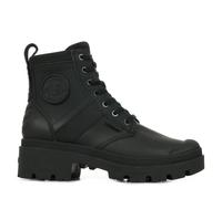 Bottines Palladium Pallabase Army R - Femme - Cuir - Noir - Lacets - Talon plat - Hauteur 2 36