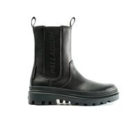 Boots Palladium Pallatrooper Chelsea High - Femme - Noir - Talon Large - Cuir Ethique - Hauteur 2 41