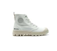Bottines Palladium Pampa Hi Zip Organic - Mixte - Blanc - Haute - Zip - Textile