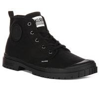 Bottines Palladium Pampa Sp20 Hi À Lacets Légères Pour Femmes En Noir UK 4 - 12