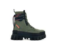 Bottines Palladium Revolt - olive night-m - 39 - Textile - Homme - Compensé - Moyenne - Lacets 39