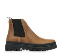 Bottines Pallatrooper Chelsea en cuir pour homme - Palladium - Marron - A élastique - Hauteur de la tige moyenne 40