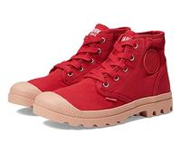 Bottines Pampa Hi en toile végétalienne, Palladium, Rouge salsa, 42 EU