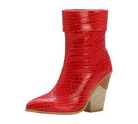 Bottines Pied Large Femme Bottines Femme Pieds Larges Décontracté Et Élégant Anti-Dérapantes Imperméable Bottine A Lacet Légère Extérieur Boots Petit Bottine A Talon Noir