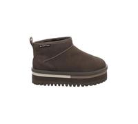 Bottines plateforme suède - Tommy Jeans - Femme - Marron - Talon plat - Hauteur moyenne 40