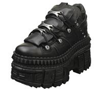 Bottines Plateformes New Rock - Cuir Noir Unisex M-WALL106-S9 - 43 EU