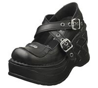Bottines Plateformes New Rock - Neo Cuna Sport Hashtag Noir Femme - 37 EU