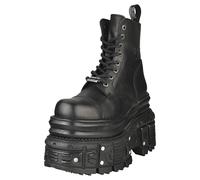 Bottines Plateformes New Rock - Noir en Cuir - M-MILI083CCT-C4 - 42 EU