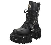 Bottines Plateformes New Rock - Noir & Noir - 40 EU