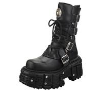 Bottines Plateformes New Rock - Noir & Noir - 42 EU